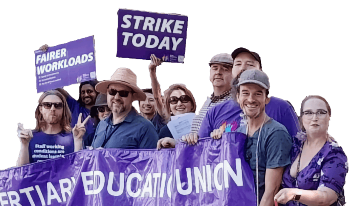 usyd-gmem USyd NTEU members on strike