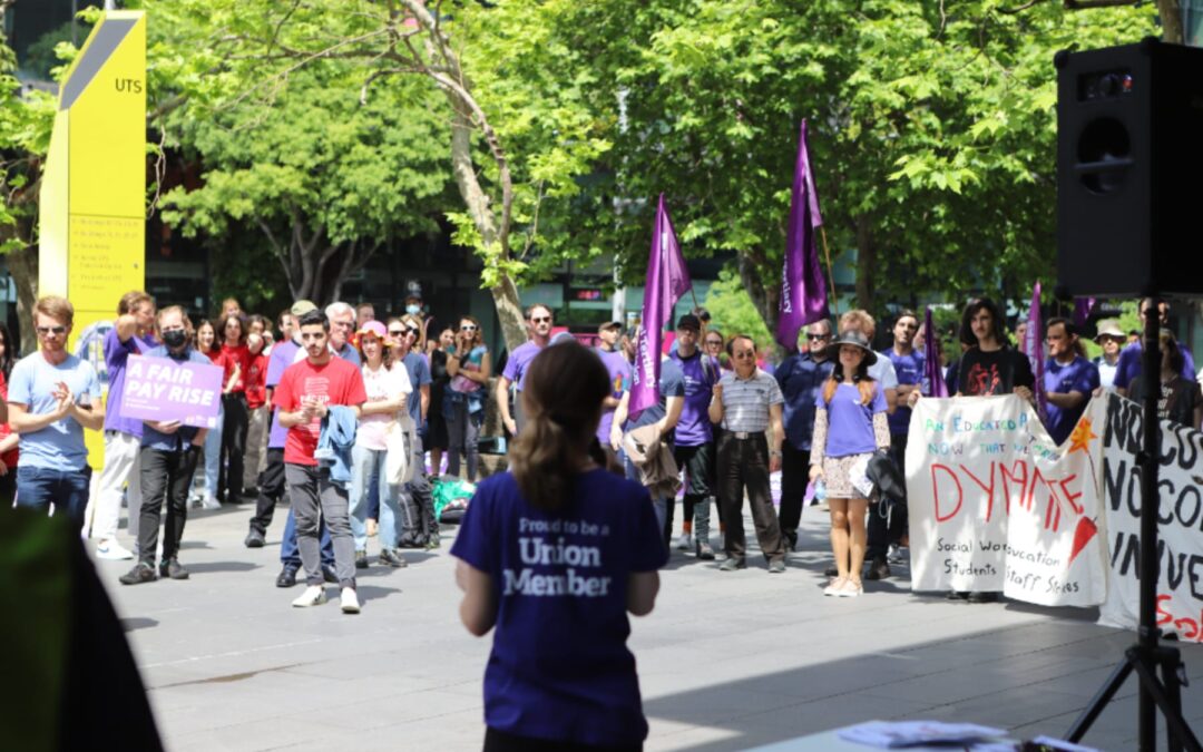 UTS staff taking strike action for a fairer, safer university
